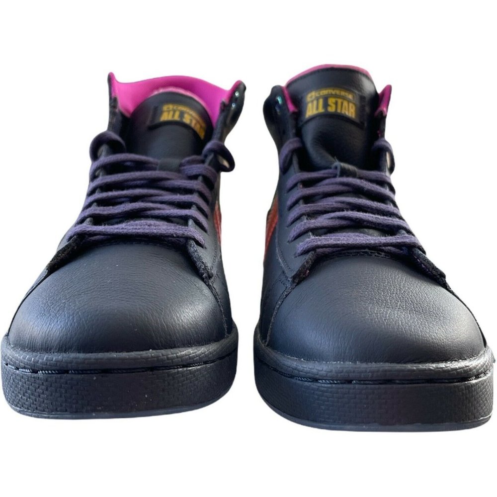 Unisex M9.5 W11 Converse Heart Of The City Pro Leather Hi Obsidian Hyper Magenta - Picture 3 of 12